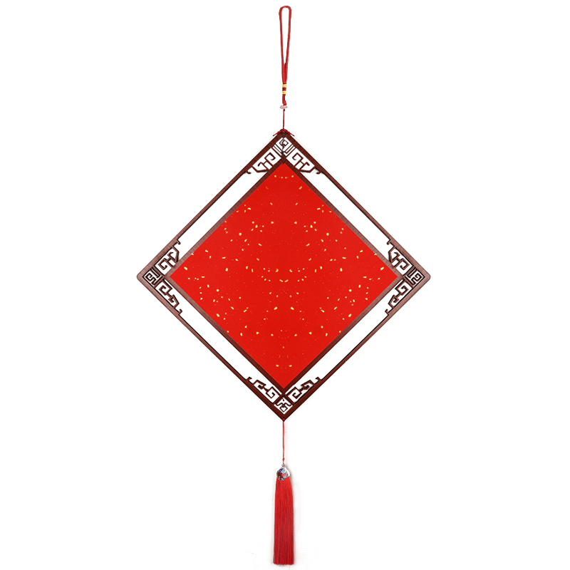 2026 new chinese style red rice paper pendant