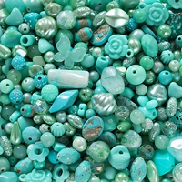 Синие бусины, широкая цветовая палитра, 20 грамм