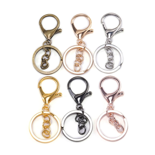 Брелок, цепь, аксессуар, металлические аксессуары, металлический комплект, 3см, 3 предмета