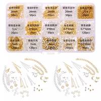 Набор, браслет, 15 ячеек, золото и серебро