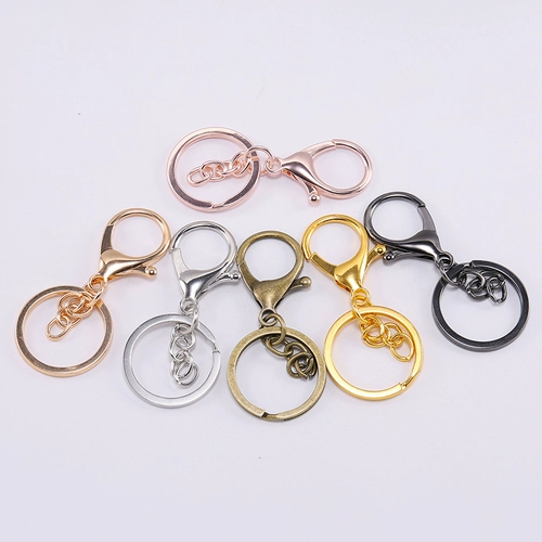 Брелок, цепь, аксессуар, металлические аксессуары, металлический комплект, 3см, 3 предмета