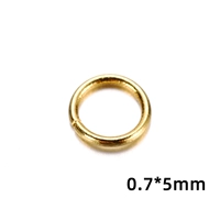 Золотое кольцо 0,7*5 мм для рта 𫔭 (около 200 шт.)