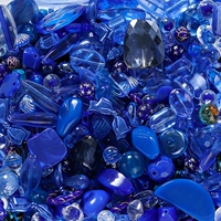 Синие бусины, широкая цветовая палитра, 20 грамм