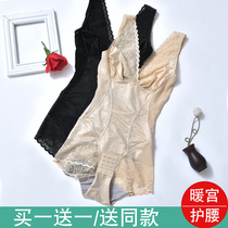 Summer ultra-thin belly one-piece body shaping underwear female beauty rumor meter postpartum waist beauty body fat burning shaping slimming clothing