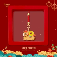 Медная пони, браслет из красной нити, подарочная коробка