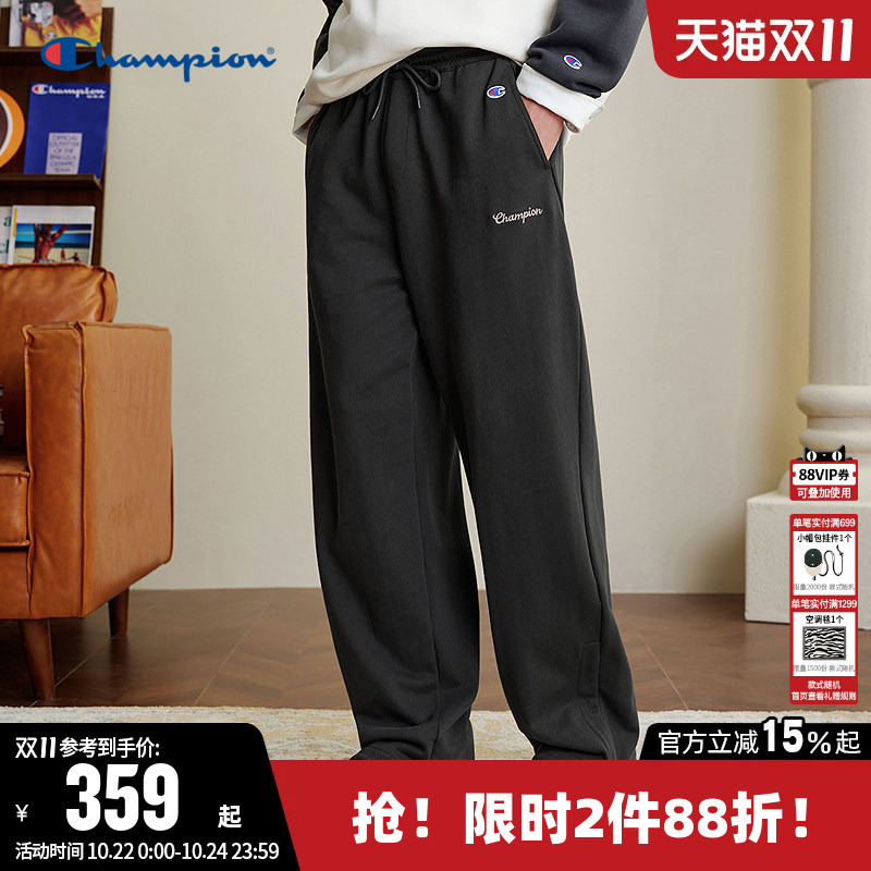 Champion Champion Pants Men's 2026 Autum New Pure Cotton Knitted Sweatpants Casual Straight Loose Pants Women Champion Champion Pants Men's 2026 Autum New Pure Cotton Knitted Sweatpants Casual Straight Loose Pants Women