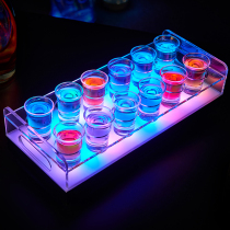 Quan Zi led luminous wine rack Mouthful cup rack Bar bullet cup rack Cocktail cup Cocktail rack luminous cup rack