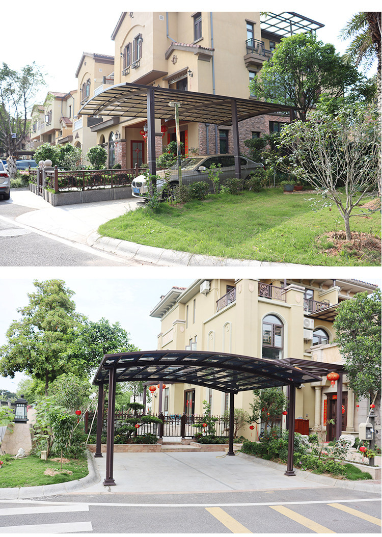 Aluminum alloy Villa small courtyard shed terrace balcony courtyard canopy parking shed outdoor rainproof home awning