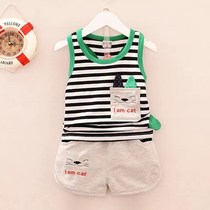 Innu Summer boy vest suit 1-2-4-5-year-old male baby Yangqi summer clothes baby boy summer no