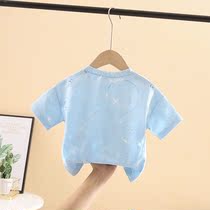 Snubi children short sleeve male and female child t-shirt half-sleeve small child clothes baby summer-style blouse 2022 new