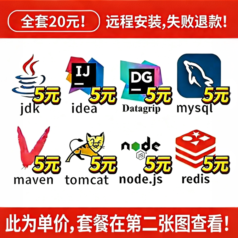 Remote Installation of Java, Idea, Datagrip, Mysql, Maven, Redis