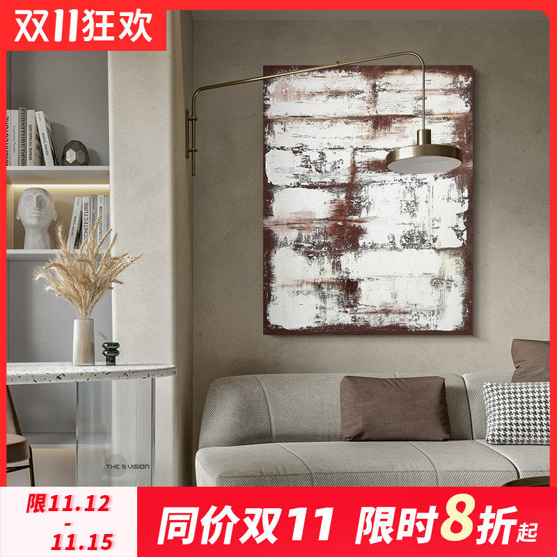 LWD ART Original hand-painted by the LWD ART) Postmodern large size Living room Decorative Painting Brief modern Xuanguan Abstract Oil Painting-Taobao