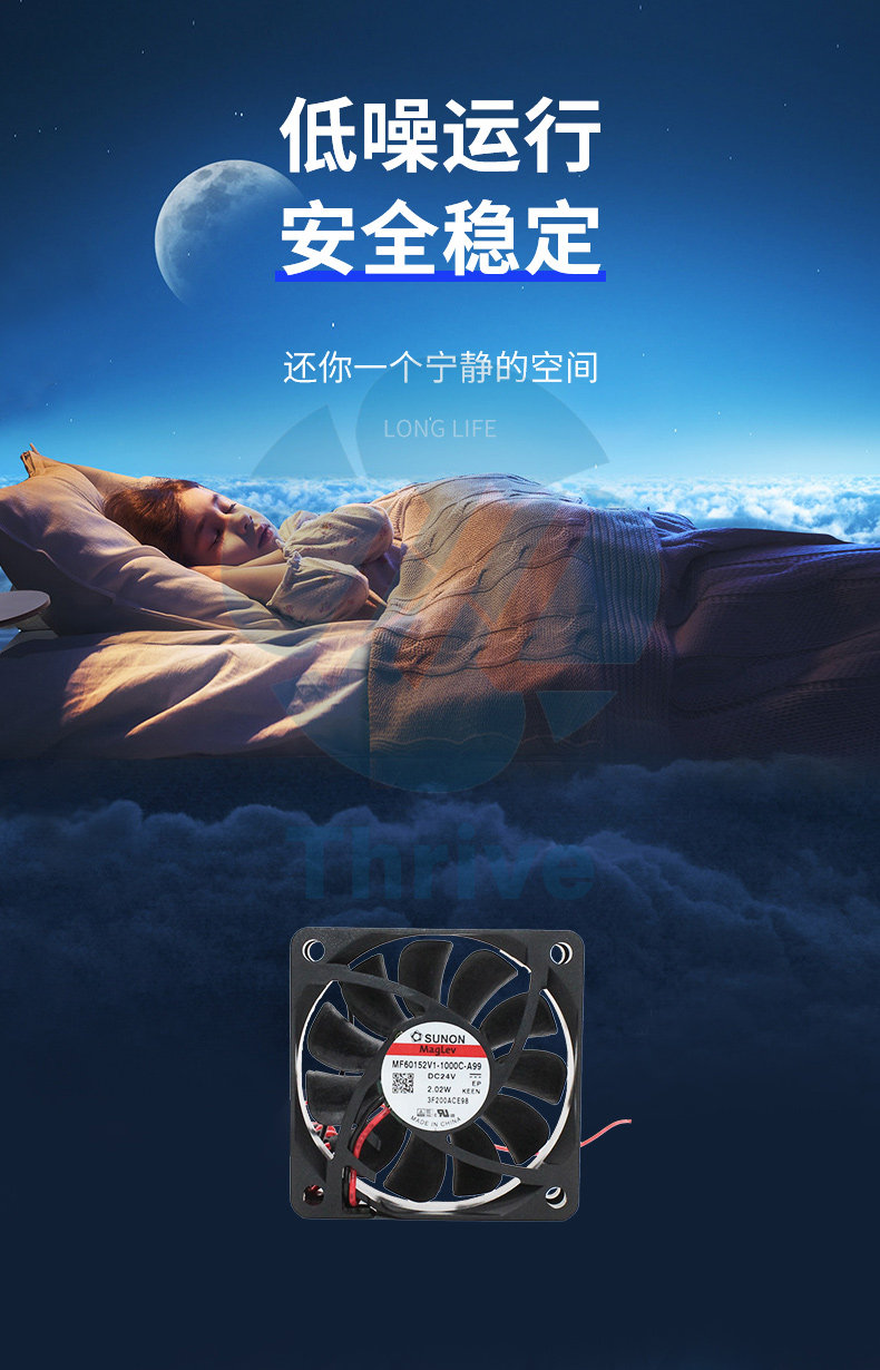 Вентилятор охлаждения mf60152v1-1000c-a99 24v 2.02w 全新建准sunon 6015 6cm散热风扇