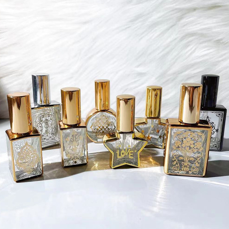 Perfume sub-bottling advanced 10ml high-end portable spray bottle 15ml trial bag glass empty bottle travel replacement