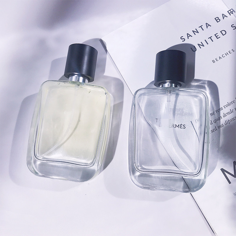 Perfume trial package sub-bottling high-end portable 50ml spray bottle high-end exquisite glass bottle men's sub-bottling