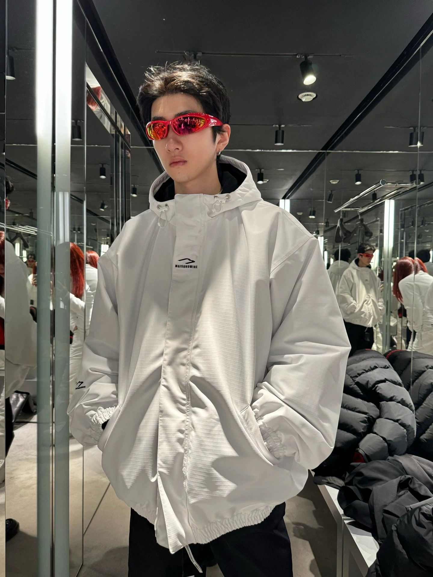 Потолок! 24SS стиль Парижа куртка 3B хлопковая куртка ski Maison9wine tide