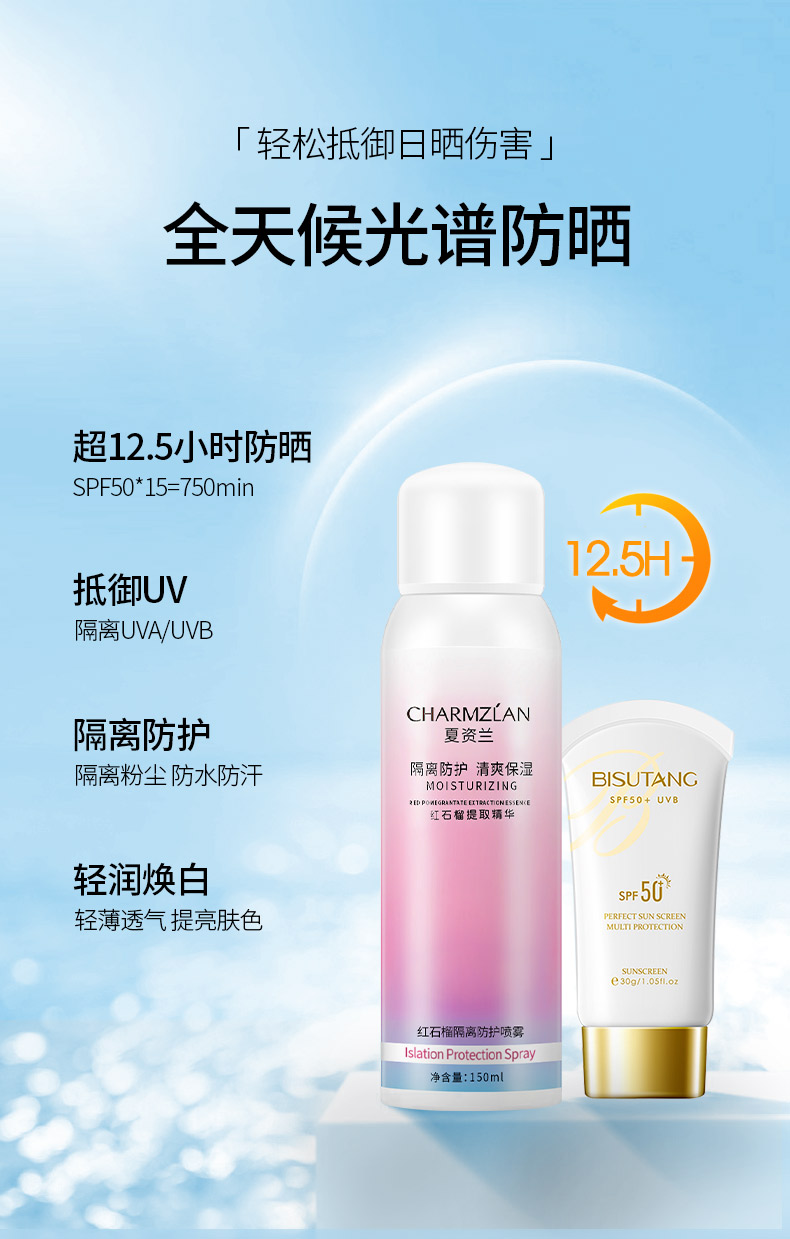 夏姿兰 美白防晒喷雾 图4