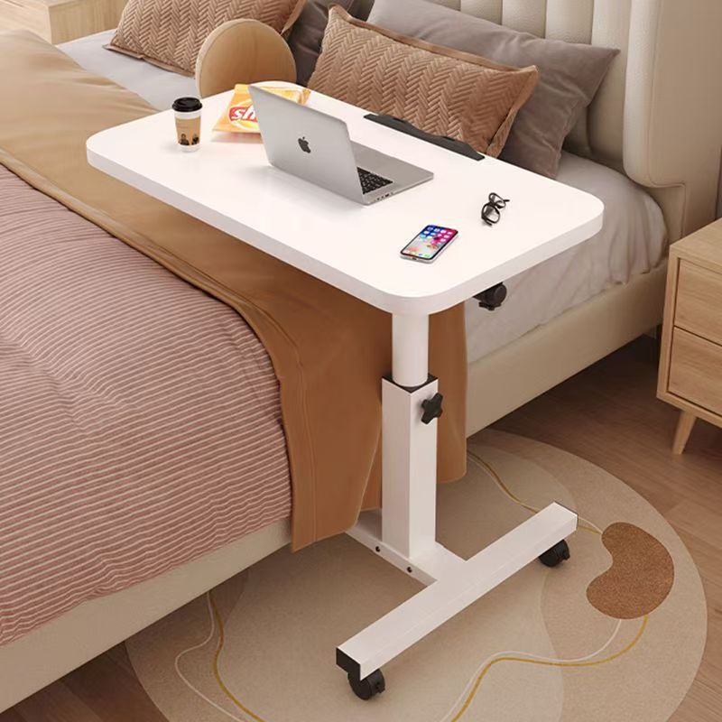 Bedside Table, Foldable and Mobile, Home-Use Lazy Bed Desk, Sofa Side Table, Adjustable Small Table, Manual Lift Table