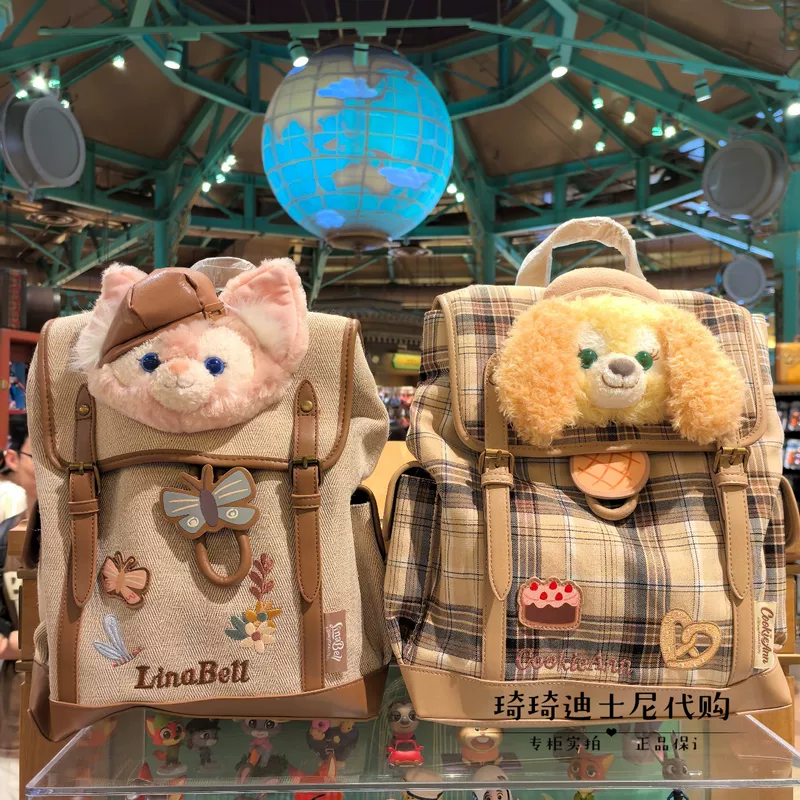 Шанхайский Диснейленд Маленький классроз Duffy Ширли Роуз Рюкзак Лина Белль Tote Bag Рюкзак
