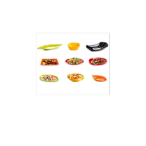 Melamine Bar KTV Snack Plate Creative Personalized French Fries Cucumber Plate Cold Dish Plate Plastic Side Dish Plate Commercial