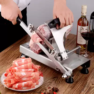 High lion mutton lamb roll slicer household manual meat cutting machine beef meat slicer slicer fat beef meat Planer artifact