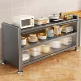 Кухонная полка, напольная, многослойная, расширенный шкаф для хранения, многофункциональная микроволновая печь, боковой шкаф для хранения еды