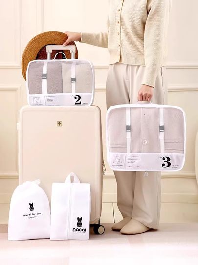 旅行神器必备短期旅游用品大全便携式衣物整理包八件套一次性外出