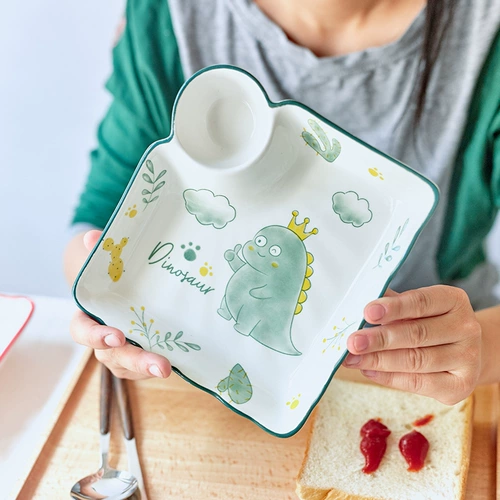 Японская керамическая пельмени с японской керамикой с уксусной тарелкой креветки с погружением в соус блюдо сеть красные творческие