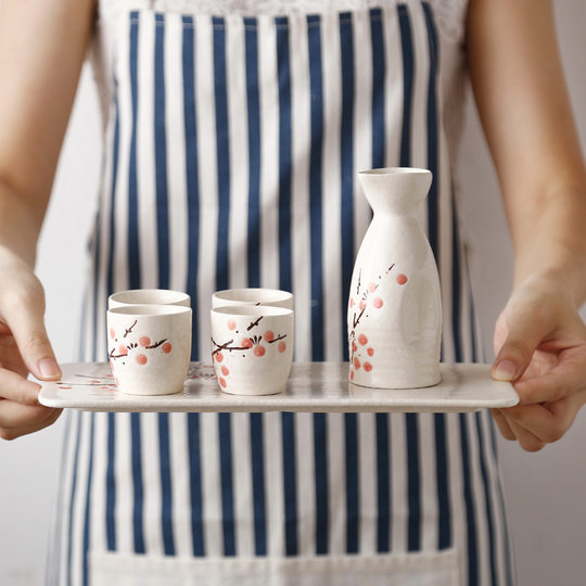 Japanese Sake Pot Ceramic Japanese Sake Set Home Restaurant Sake Cup Sake Warmer Small Sake Cup White Wine Cup