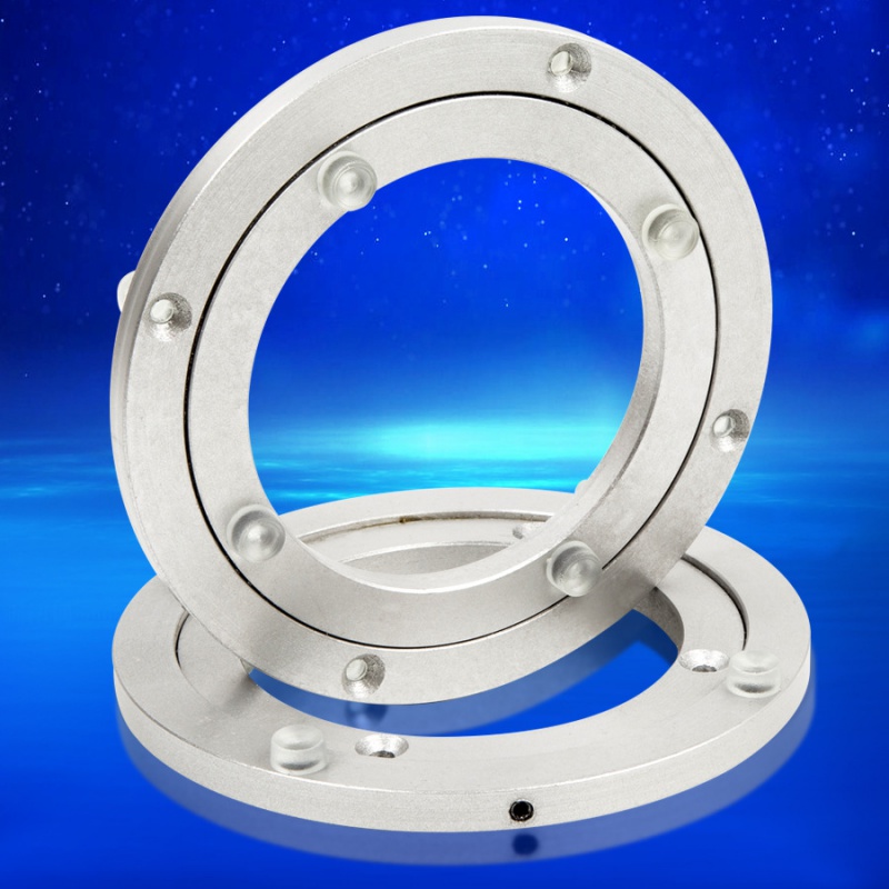 Aluminum Alloy Dining Table Turntable Base Bearing Round Table Marble Solid Wood Glass Track Table Turn Circle Swivel Home