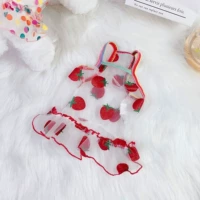 Белая клубника, платье-комбинация