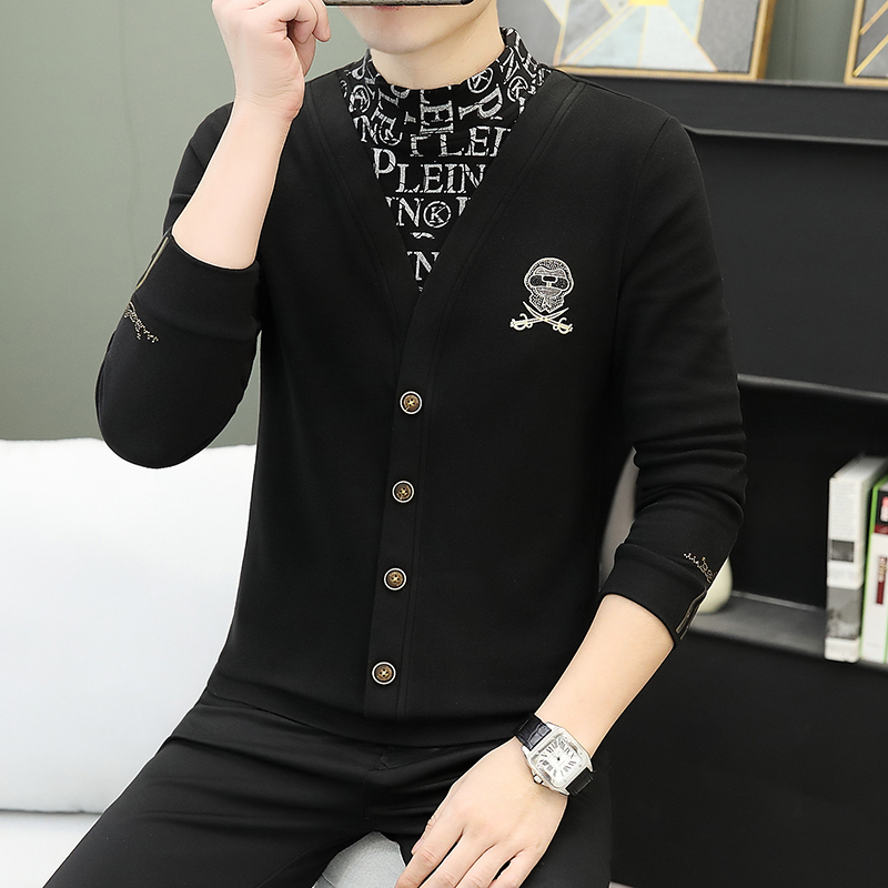 Men's Autumn and Winter Thermal Tops, German Velvet Fake Two-Piece Thermal Underwear, Youth Dad Style, Stand-Up Collar Base Layer Men's Autumn and Winter Thermal Tops, German Velvet Fake Two-Piece Thermal Underwear, Youth Dad Style, Stand-Up Collar Base Layer