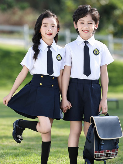 Uniformes de verano para jardín de infantes, ropa fotográfica de graduación, uniformes de clase para niños de estilo británico, ropa de verano, uniformes de escuela primaria, ropa de verano