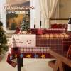 2026 New Year Atmosphere Linen-Like Tablecloth, No-Wash, Waterproof, Oil-Proof, Heat-Resistant, Holiday Decoration Tablecloth, Coffee Table Cloth
