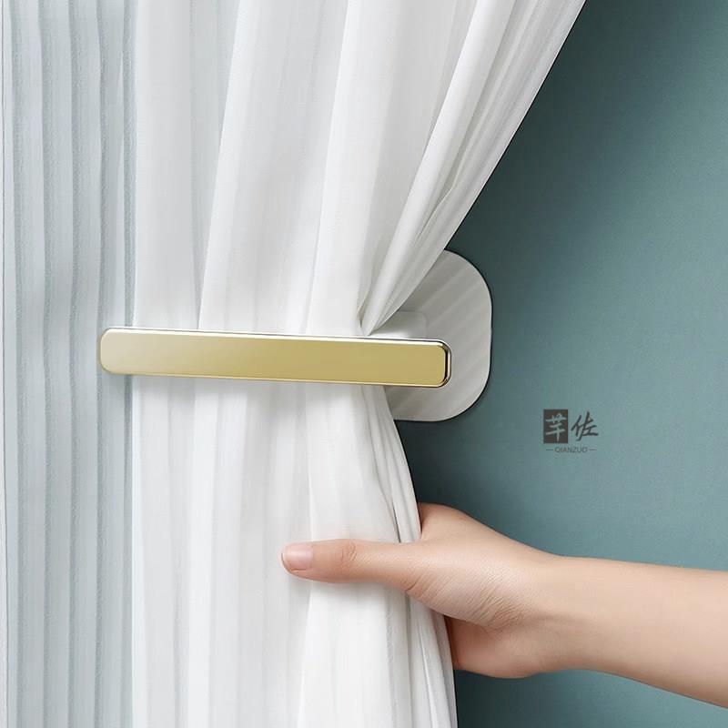 Curtain Fasteners, Door Curtain and Shower Curtain Storage Hooks, No-Drill Wall Hooks, Wall Clips, Tiebacks, Buckles, Clips