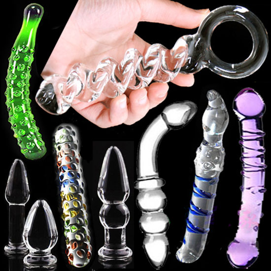 女用加温冰火玻璃水晶自慰棒阳具肛塞自慰器具G点后庭肛门塞