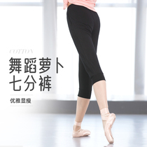 Dancing Pants Loose Women's Seven-point Adult Exercises Body Wide Legs Closure Legs Jazz Summer Cotton Stretch Radish Pants