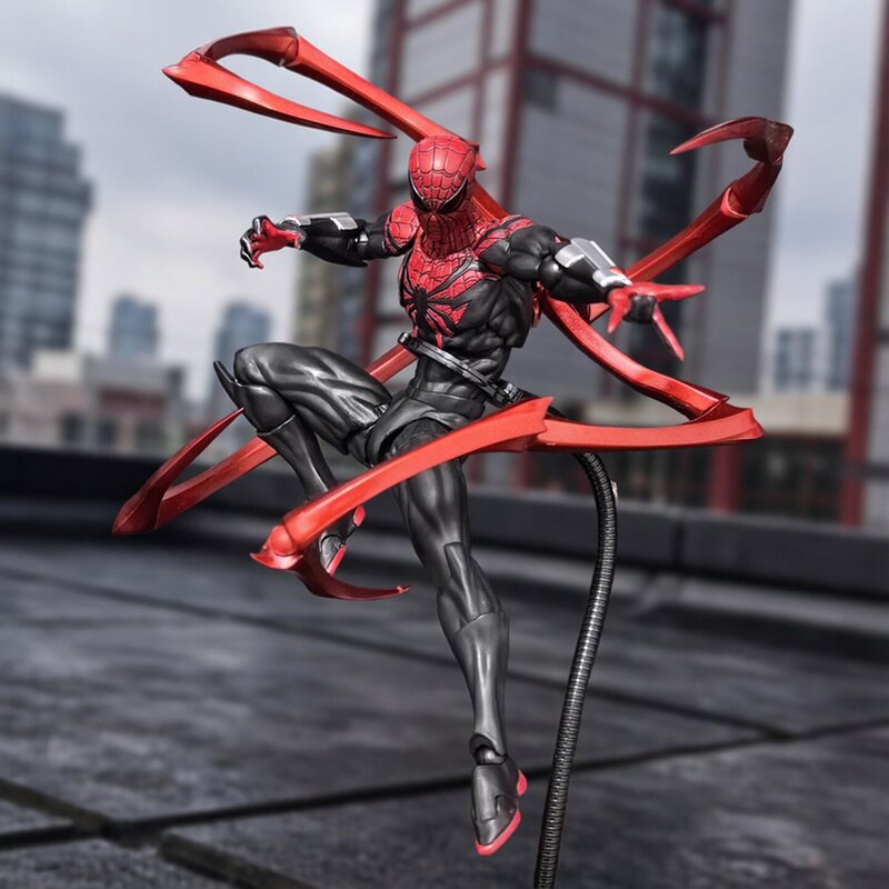 Mt Chapter Park Ultimate Spider-Man Action Figure Messtoys Heart-Shaped Symbiote Cloth Scarlet Ornament Model