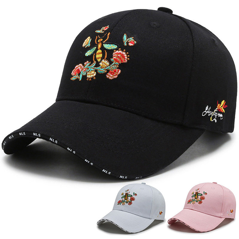 Hat women's spring and summer new Korean version of the small fresh baseball cap fashion trend peaked cap men's embroidered sports sun hat