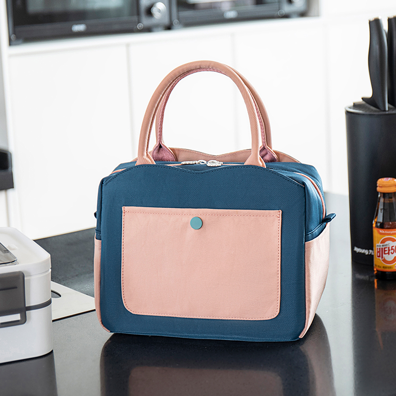 Lunch box tote bag insulation bag aluminum foil thick bento bag lunch box bag with rice bag hand carrying office lunch bag