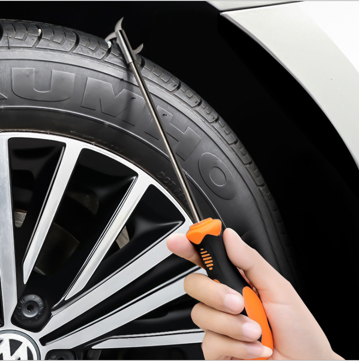 Automotive tire clearing rock hook multi-functional stone cutter tire cutter tire maintenance tool for stone