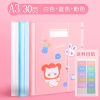 5520 белый+розовый+синий 30 страниц