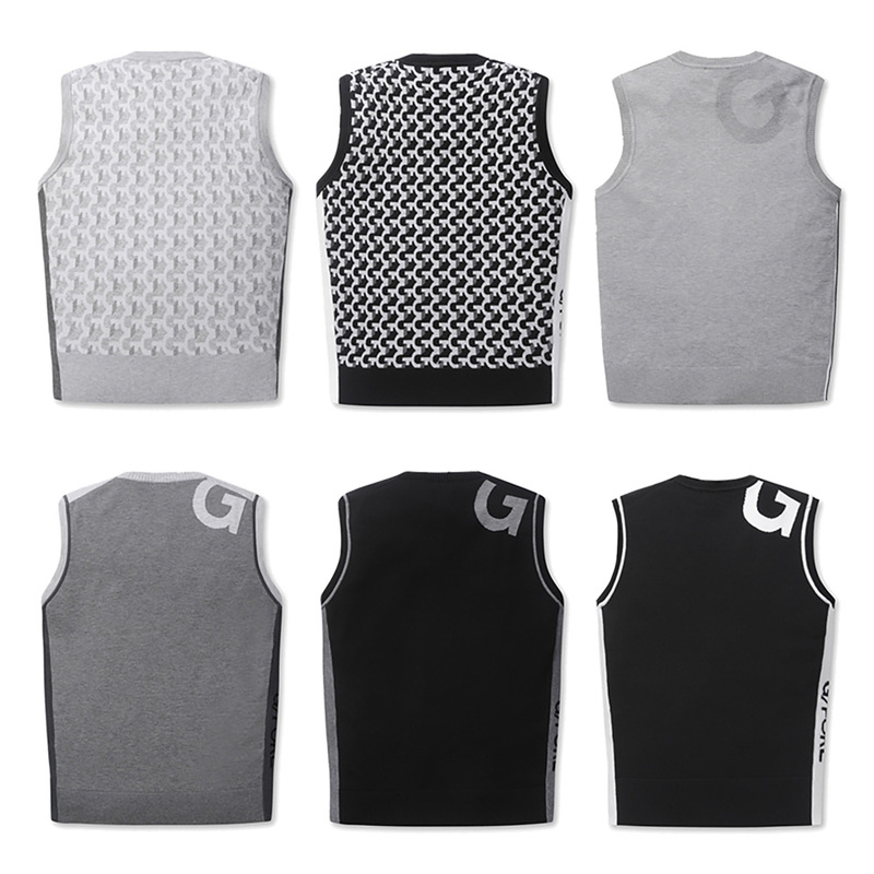 Trendy Brand Women's Knitted Vest Autumn Golf Sports Vest Simple Warm Sweater New Korean Style Versatile