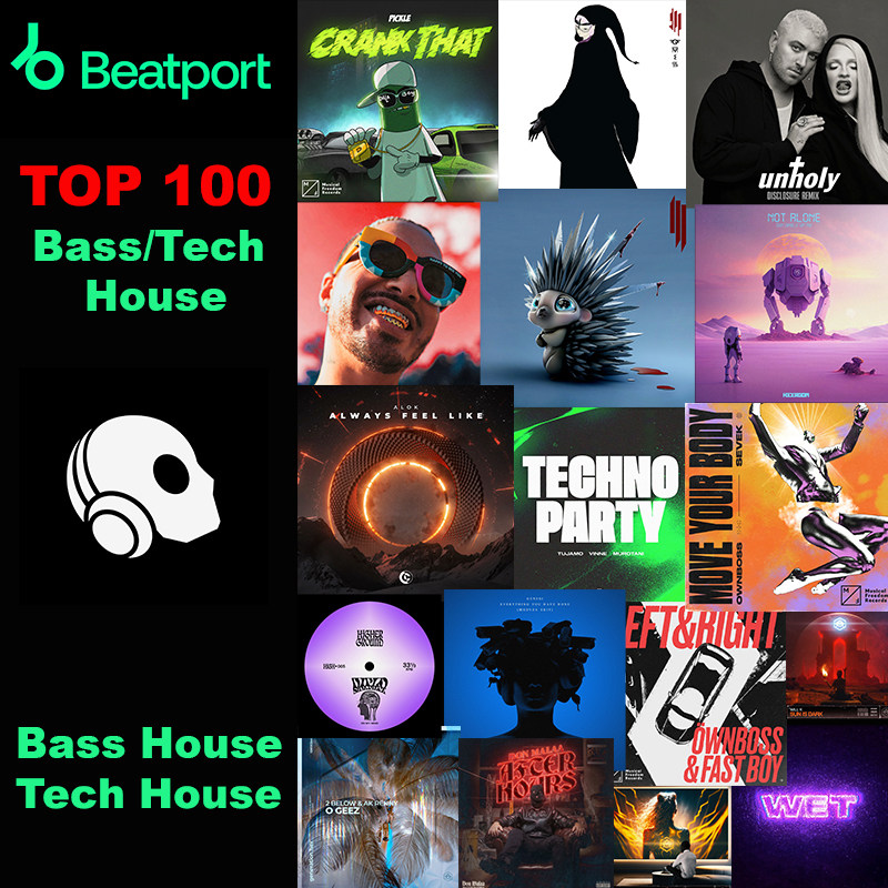 持续更新】Beatport TOP 100 Bass/Tech House主流DJ资源合集