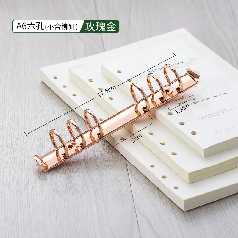 Золотая книга с аксессуарами, лист отрывающийся, DIY, 5A, розовое золото