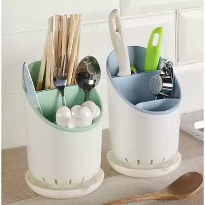 Lingyan kitchen chopsticks cage chopsticks storage box Multi-function chopsticks tube chopsticks cage Chopsticks rack Plastic drain basket