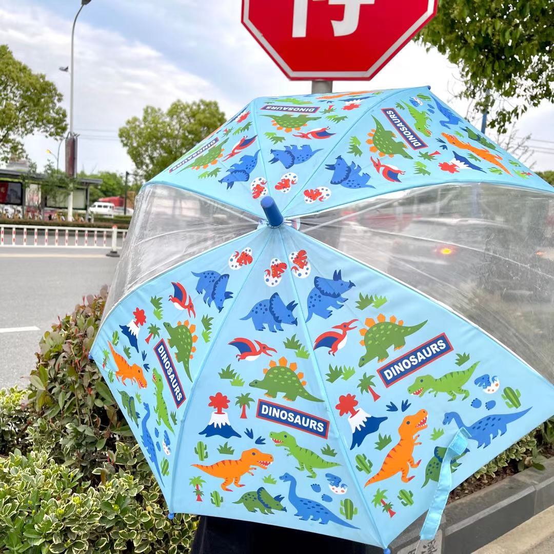 Spot new Japan Skoda skater dinosaur cartoon cute kindergarten students children umbrella foldable