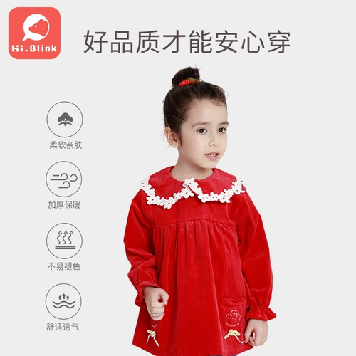 Детский вельветовый водонепроницаемый нагрудник, демисезонный хлопковый лонгслив, сзади на завязках, анти-грязь