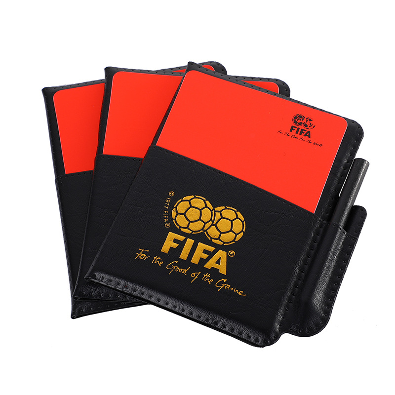 Referee red and yellow card for soccer match referee supplies referee for rudimentary and yellow football referee equipment