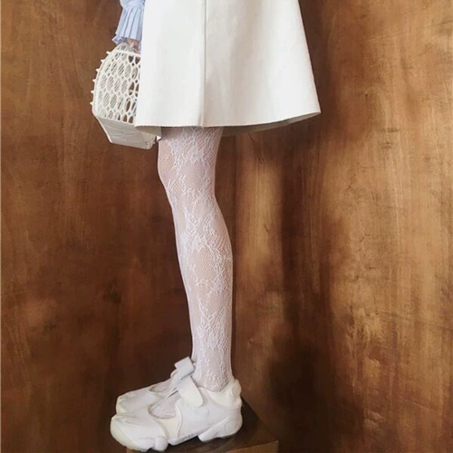 Кружевные сексуальные летние тонкие черные колготки, брендовые носки